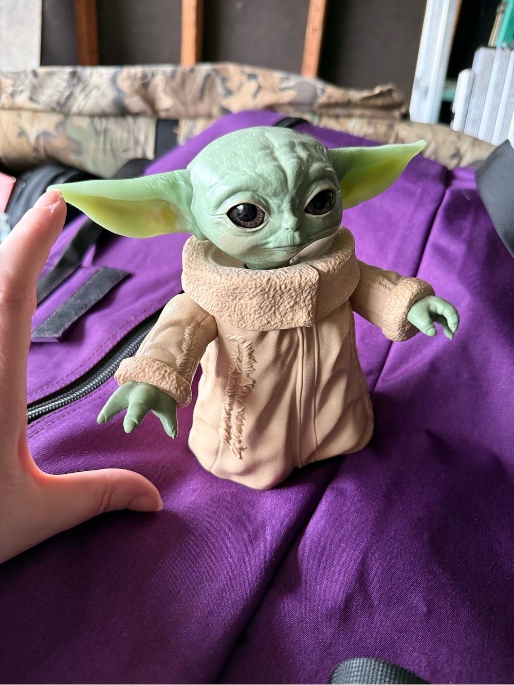 Hasbro Grogu Plush Figure - Green & Tan